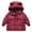 Burgundy, variant on Odeerbi Kids Heavy Coat Winter Warm Padded Coats Toddler Baby Boys Girls Autumn Thick Down Cotton Padded Jacket Hooded Zipper Coat Black