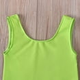 thumbnail image 3 of IROINNID Toddler Girls Sleeveless Solid Color Backless Cute Swimsuit, 3 of 8