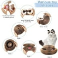 thumbnail image 5 of Marlene Pets, Marlene Cat Toy, Marlenes Pet Shop, Marlene Round Scratch Board, Magic Organ Cat Scratching Board, Foldable Cat Scratch Board Toy with Bell for Indoor Cats-2pcs, 5 of 8