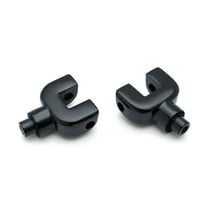 Kuryakyn Splined Passenger Peg and Board Mount for Indian, Gloss Black