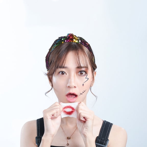 LULULION Vintage Twisted Headband 1Pcs Multi Colored with Sparkly Sequins for Women and Girls Comfortable Wear