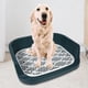 thumbnail image 5 of Bandeja de arena para mascotas, soporte para toallas sanitarias, inodoro profundo para gatos, bandeja de arena para perros Azul, 5 of 9