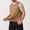 Khaki, variant on WIZUTIZ Cut Out Tank Tops for Men Summer Casual Loose Fit Comfy Breathable Quick Dry T Shirt for Gym Fitness Workout Sports