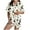 Beige-1, variant on Youyipin Womens Tops Halloween Pajama Sets 2 Pieces Pj Set With 3 Pockets Soft Woven Short Sleeve Sleepwear Loungewear Summer Tops For Women