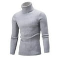 thumbnail image 1 of Chandail à Col Roulé pour Homme, Tricot, Haut, Mode Urbaine, 1 of 4