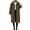 Brown, variant on Warm Jackets for Women Winter Fuzzy Fleece Lapel Outerwear Soft Cardigan Long Coat Black L(L)