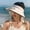 Gray, variant on HauiWeiLyai Women Sun Visors Hat with Fan, Hat with Rechargeable Fan Built in, Summer Wide Brim Visor with 3 Gear Wind Speed Fan, for Fishing, Beach, Outdoor, UPF50+