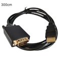 thumbnail image 1 of 180cm/300cm HD to VGA Adapter Cable 1080p Computer Video Cable HD to VGA, 1 of 6