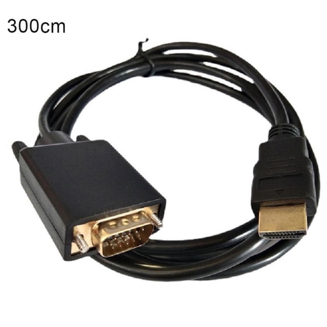 180cm/300cm HD to VGA Adapter Cable 1080p Computer Video Cable HD to VGA