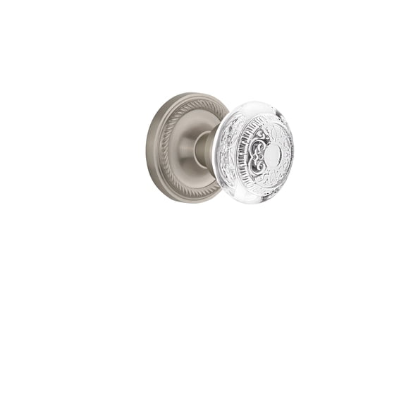 Nostalgic Warehouse Ropced_Psg_234_Nk Vintage Crystal Egg And Dart Passage Door Knob Set -