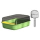 thumbnail image 5 of Bandeja sanitaria para mascotas con tapa abierta, inodoro, orinal profundo, contenedor fácil de limpiar con Pasto verde, 5 of 6