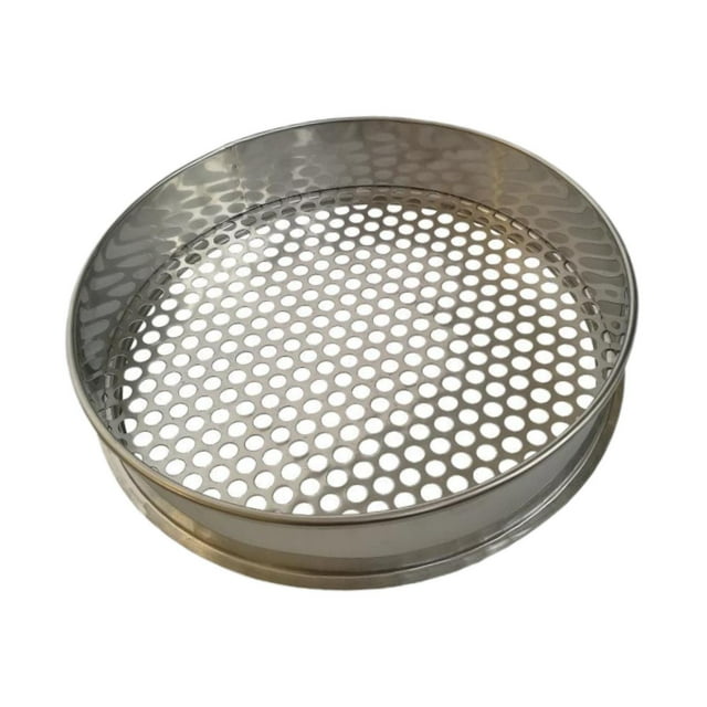 kurtrusly Tamis pour Terre de Jardin Trou Rond Choix de Tamis pour Outils dans les Activités de Jardinage Léger Trou Rond Intérieur Extérieur Argent 11mm