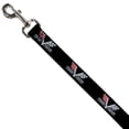 thumbnail image 2 of GM General Motors Pet Leash, Dog Leash, 1967 Impala 396 Turbo Jet V Emblem Black Silver Red White, 6 Feet Long 0.5 Inch Wide, 2 of 4