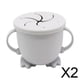 thumbnail image 1 of Tazón de refrigerio para comedero,Tazón de silicona para refrigerios para bebés con asas,Tazón de alimentación de aprendizaje para bebés de 150 ml,Tazas de refrigerios de silicona de, 1 of 8