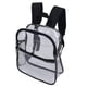 thumbnail image 1 of Large capacity transparent backpack, clear schoolbag, simple style for mountaineering students, 1 of 4