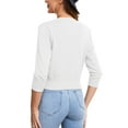 thumbnail image 3 of Traleubie Women's Sweaters Cardigan V Neck Button Down Open Front Shrug for Women s-2xl, 3 of 7
