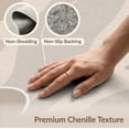 thumbnail image 6 of ODIKA 4'x6' Beige Oatmeal Abstract Flowing Washable Area Rug Contemporary Minimalist Dotted Accents Wavy for Dorm Room, Small Living Stain Resistant Low Profile, Easy Care, 6 of 7