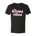 thumbnail image 2 of Wild Bobby, Jesus Vibes Inspirational/Christian Men Premium Tri Blend Tee, Vintage Black, Small, 2 of 6