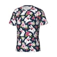 thumbnail image 5 of Qekee Rabbit And Rose Classic Fit T-Shirt Men's Shirt Men's Tight Short Sleeves for Exercise, Running, Mountaineering - Rabbit And Rose, 5 of 9