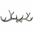 thumbnail image 3 of Rustic Silver Cast Iron Antler Wall Hooks 15", 3 of 3