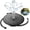 Black, variant on Solar Fountain with 3.5 W Solar Panel, Solar Fountain for Bird Bath 1500 mAh Battery - 6 Effects for Pool, Fish Pond, Bird Bath, Garden