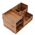 thumbnail image 3 of Ccdes Wooden Desktop Organize Shelf,Wood Desktop Organize Rack,Wooden Desk Organize Shelf Multi Layer Space Saving Tabletop Storage Box For Home Office School, 3 of 8