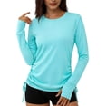 thumbnail image 5 of hotojiny Rash Guard for Women UPF 50+ UV Sun Protection Swim Shirt Beach Surfing Long Sleeve Shirts for Women with Thumb Hole, 5 of 6