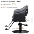 thumbnail image 3 of UBesGoo Barber Chair, Heavy Duty Hydraulic Salon Styling Chair, 360° Swivel with Footrest, Black, 3 of 8