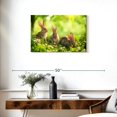 thumbnail image 3 of Elephant Stock Rabbits By The Meadow Wall Art - Horizontal Canvas Wall Art - Living Room Wall Decor - Animal Canvas - Green And Yellow Decor - 30" x 20", 3 of 8