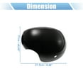thumbnail image 3 of Unique Bargains 1 Pair Exterior Rear View Mirror Cover Mirror Covering Cap for Mini Cooper F54 Clubman 2020-now Black, 3 of 6