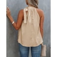 thumbnail image 2 of Summer Tops for Women Leopard Print Womens Tops Bow-knot Tie Halter Tops Alsol Lamesa, 2 of 3