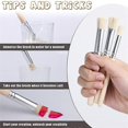thumbnail image 5 of 6Pcs Wooden Stencil Brushes for Painting on Wood, Natural Bristle Stencil Brush Art Brushes for Acry, 5 of 5