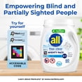 thumbnail image 5 of Unscented Mighty Pacs Free Clear HE Laundry Detergent Pods - Dermatologist Tested, Hypoallergenic, 5 of 9