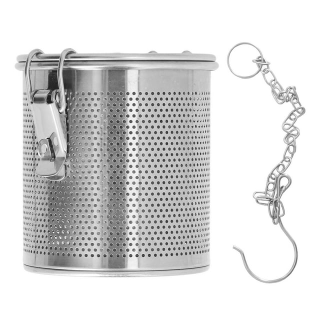 Sac d'Assaisonnement en Acier Inoxydable, Filtre à Épices en Acier Inoxydable à Maille Fine Résistant aux Hautes Températures avec Chaîne Suspendue pour Restaurant 0.3l, 0.7l, 1.3l