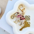 thumbnail image 6 of Wrapables Crystal Bling Keychain, Keyring Purse Handbag Pendant Charm, Red Opulent Elephant, 6 of 6