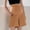 Brown, variant on Ussuma Pants for Pregnant Women with Abdomen Support Plus Size Solid Color Maternity Shapewear Elastic Waist Comfortable and Breathable Summer Thin Section Leisure Dine Together Picnic Camp L