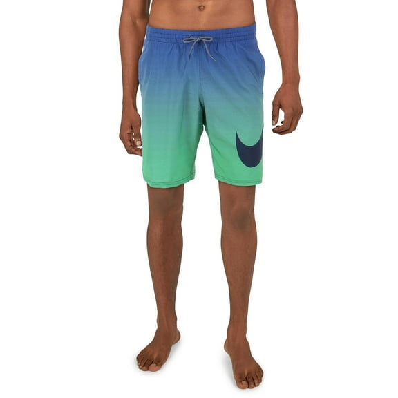 Nike Mens Striped Breaker Water Swim Trunks