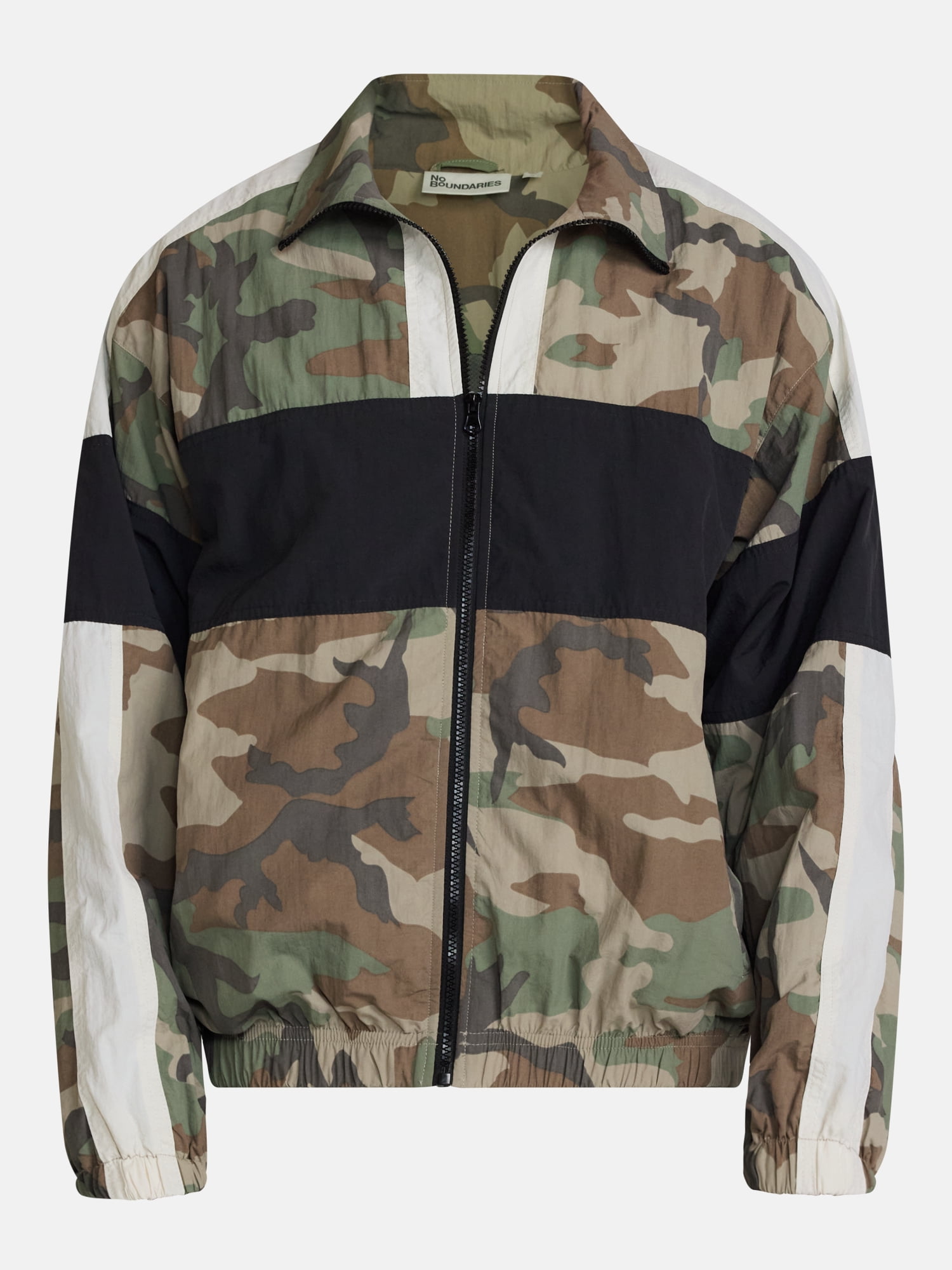 No Boundaries Windbreaker Jacket with Long Sleeves, Men's XS-4XLT