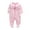 Pink Dot, variant on 0-12M Infant Baby Girls' Footed Romper One-Piece Button Snap Cotton Jumpsuit Onesies Long Sleeve Newborn Sping Fall Outfits