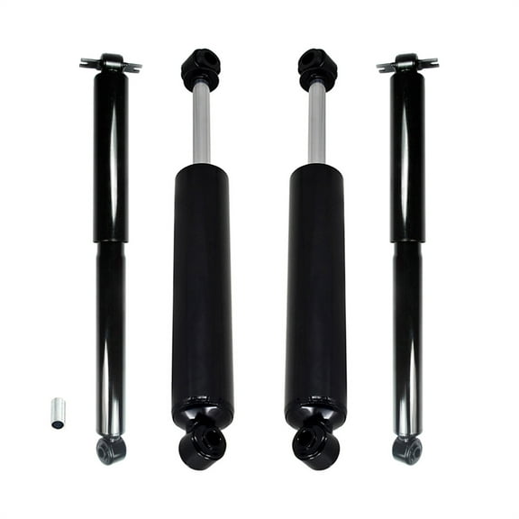 Pair of 4 Front Steering Damper-Rear Shock Absorber For 2015-2017 Jeep Wrangler