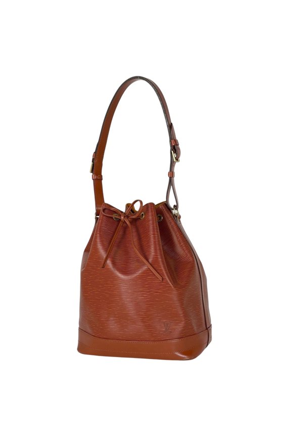 Pre-Owned Louis Vuitton Noe Shoulder Bag, Drawstring Type, Epi Leather, Kenya Brown, M44003,...