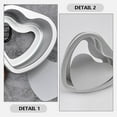 thumbnail image 5 of DIY Cake Pan Heart Shaped Cake Mold Reusable Aluminum Alloy Cake Mold Removable Cake Pan, 5 of 5