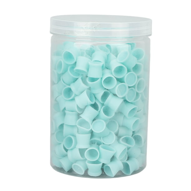 300 vasos desechables multiusos de silicona de grado alimenticio para tinta de tatuaje, para suministros de tatuaje, color azul