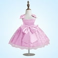 thumbnail image 5 of Ahuyic Little Girl Dresses,Summer Casual Dresses for Kids,Children's Summer Strap Lace Dress Bow Birthday Princess Dress, 5 of 5