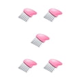 thumbnail image 3 of Naiovety Cortador de papas fritas Ola Cocina Fruta Fry Maker Chopper Acero inoxidable Lavable Antiadherente Zanahoria rebanar Rosa Rosado 5piezas Naiovety  CBP221592, 3 of 6