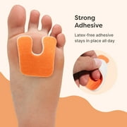 ZenToes U-Shaped Callus Pads, 10 Count for Foot & Heel Pain Relief