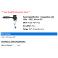 thumbnail image 2 of Turn Signal Switch - Compatible with 1986 - 1993 Nissan D21 1987 1988 1989 1990 1991 1992, 2 of 2
