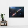 thumbnail image 2 of NASA James Webb Telescope Infrared Image Supersonic Outflow of Young Star Space Bipolar Jet from Central Protostar Herbig-Haro 211 Stellar Birth Extra Large XL Wall Art Poster Print, 2 of 5
