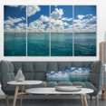 thumbnail image 1 of White Fluffy Clouds Over Sea - Oversized Beach Canvas Artwork, 1 of 3
