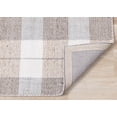 thumbnail image 5 of Rug Branch Contemporary Geometric, Plaid Cream Indoor Area Rug - 5' x 8', 5 of 8